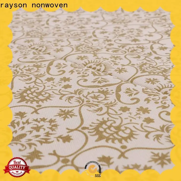 Rayson 부직포 무역 박람회 공급 업체를 위한 대량 구매 부직포 일회용 인쇄 식탁보 1
