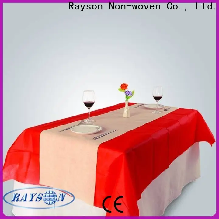 Rayson nonwoven Rayson OEM nonwoven tek kullanımlık masa örtüsü rulosu toplu olarak 1