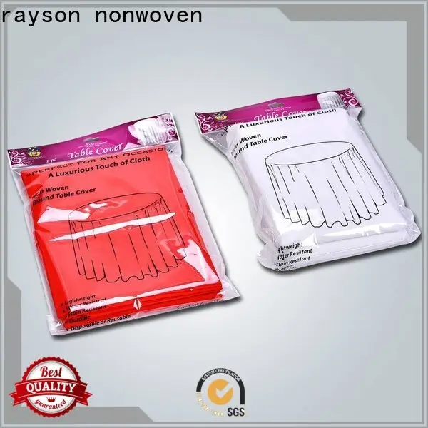 Rayon dokunmamış kumaş yuvarlak gömme masa örtüleri fiyatı 1
