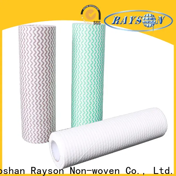 Rayson محبوكة Rayson Bulk شراء موردي أقمشة غير منسوجة مخصصة من spunlace 1