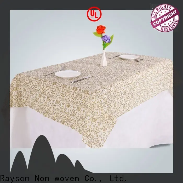 rayon nonwoven güzel tek kullanımlık masa örtüleri şirketi 1