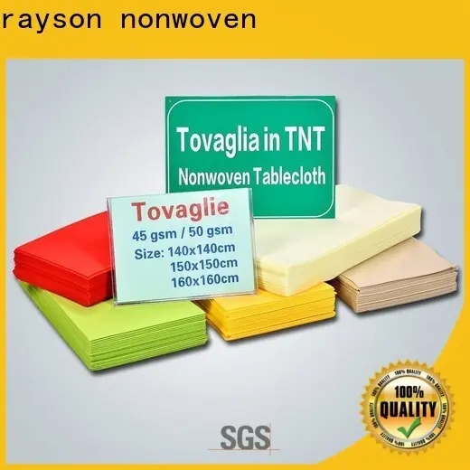 rayon nonwoven toplu olarak gül altın tek kullanımlık masa örtüsü 1