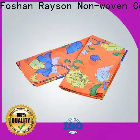 rayson nonwoven Rayson high quality nonwoven bright floral upholstery fabric factory 1