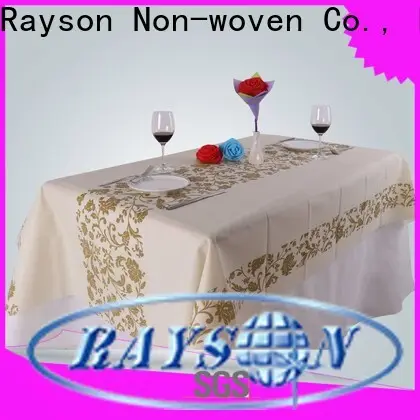 rayson nonwoven custom tablecloth with logo factory 1