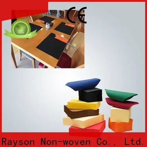 rayson nonwoven OEM high quality nonwoven navy blue disposable tablecloth company 1