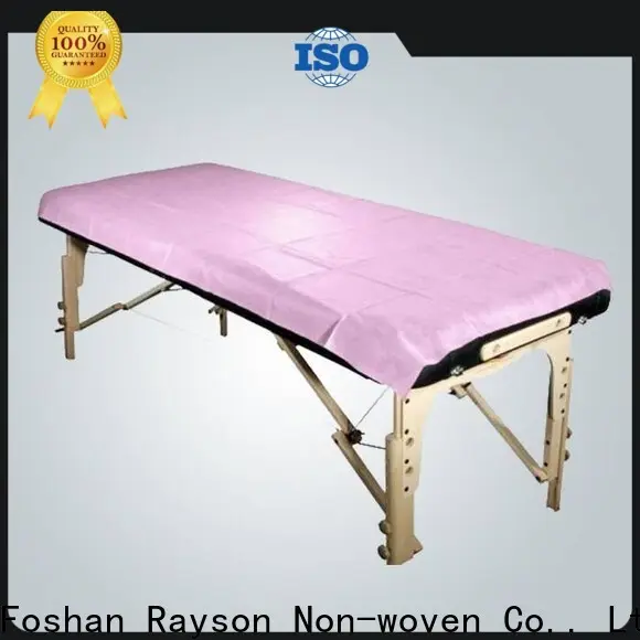 rayson nonwoven Custom best nonwoven spa bed sheets wholesale in bulk 1