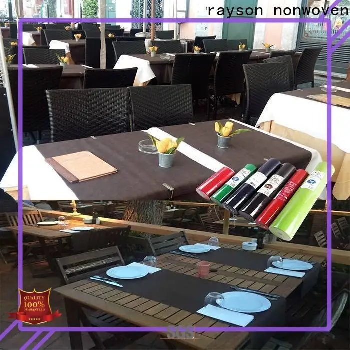 rayson nonwoven Rayson Bulk purchase high quality tnt nonwoven fabric table cloth supplier 1