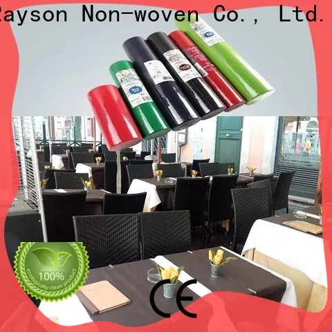 rayson nonwoven Rayson OEM tnt nonwoven fabric tablecloth factory 1