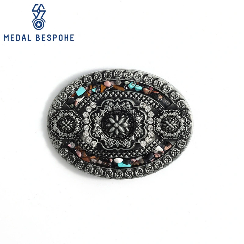 Customized Flower with Specific Crafting Techniques Belt Buckle — Medal Bespoke 1
