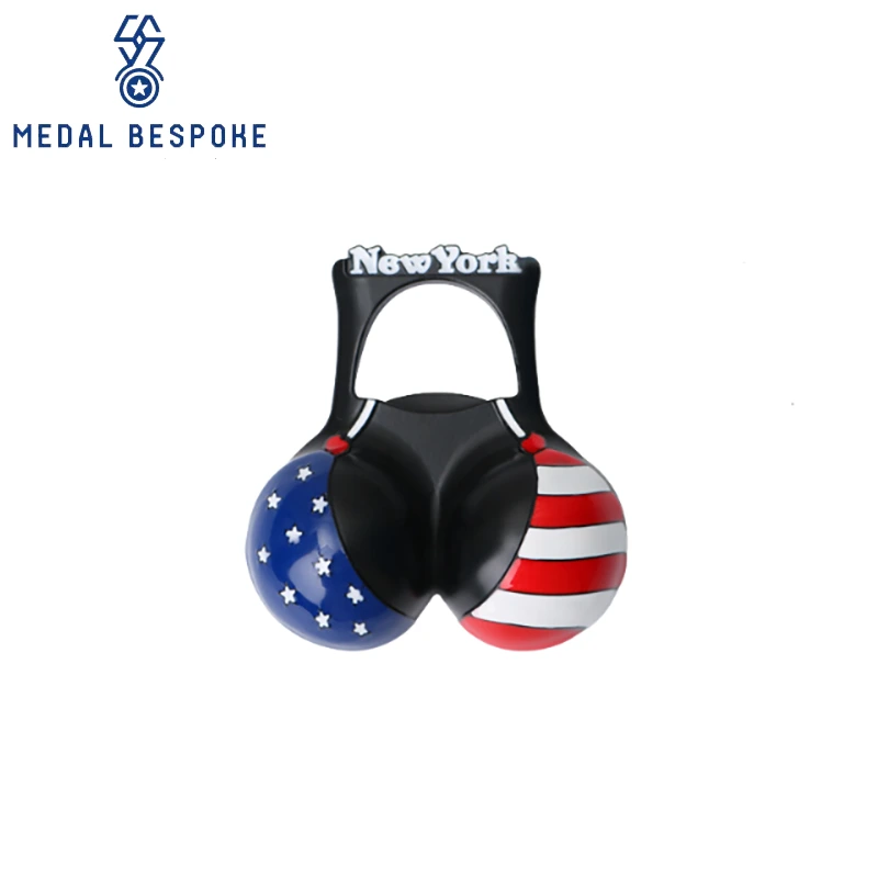 Customized City Bikini Bottle Opener — Medal Bespoke 1