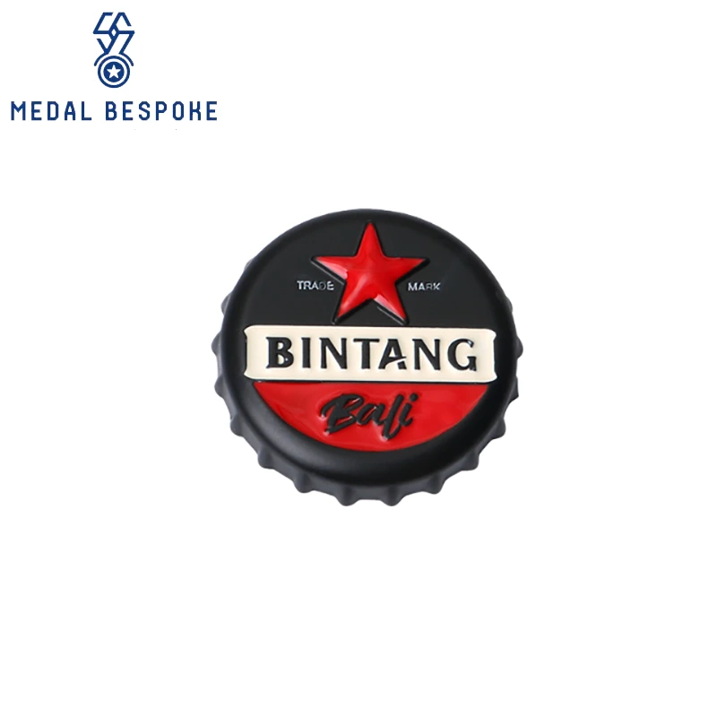 Customized  Beer Cap-Shaped Bottle Opener — Medal Bespoke 1