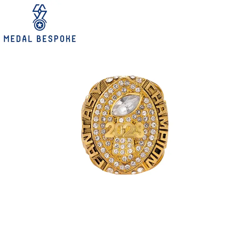 Custom Youth Football Championship Rings Custom per medaglia su misura 2
