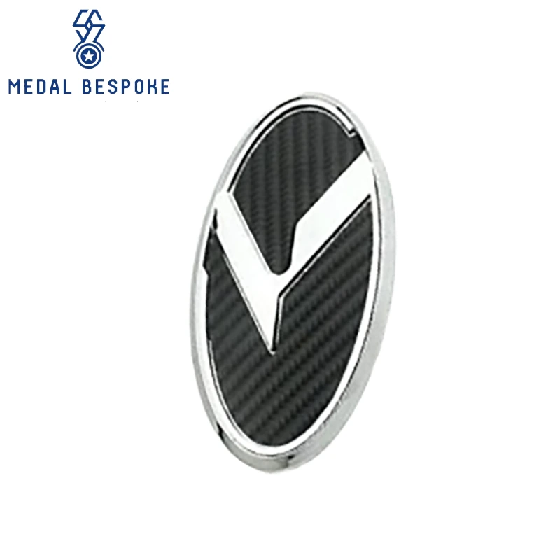 Customizable Logo Design Carbon Fiber Badges — Medal Bespoke 1