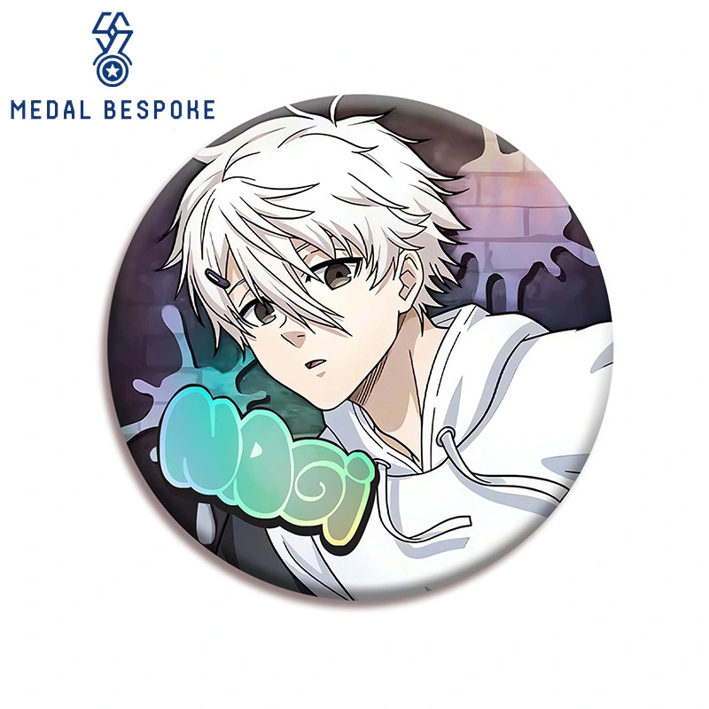 Customizable Comic-Themed Tinplate Badges — Medal Bespoke 1