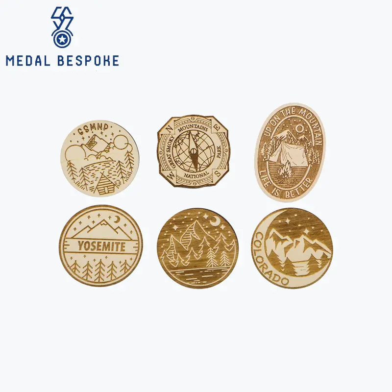 Medal Bespoke Badge Manufacturer Wooden Badges Badge Manufacturersupply 6