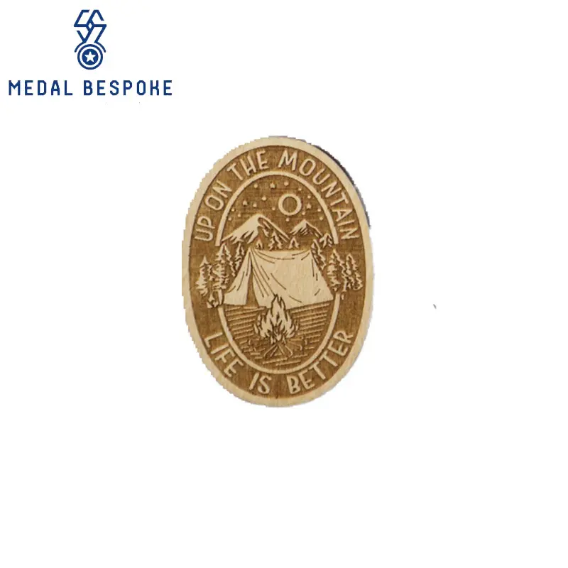 Medal Bespoke Badge Manufacturer Wooden Badges Badge Manufacturersupply 4