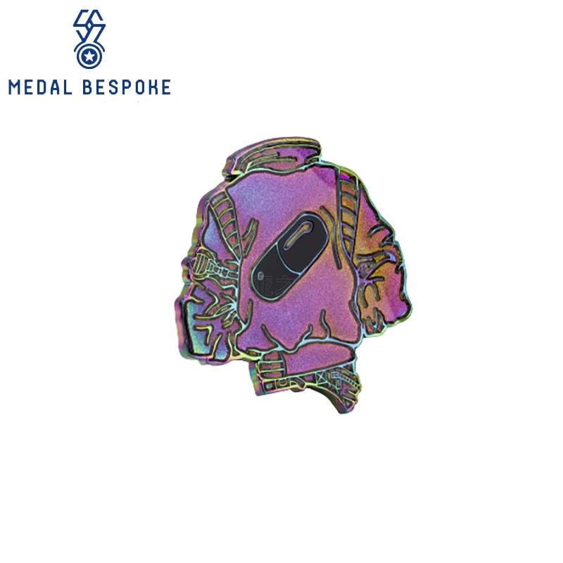 Customizable Laser-Cut Clothing-Shaped Metal Badges — Medal Bespoke 1