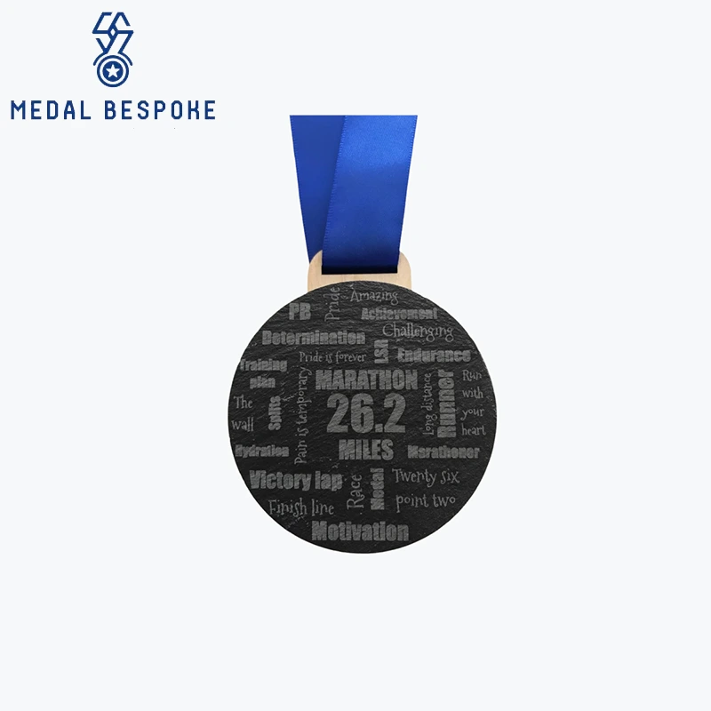 Medaglia commemorativa in ardesia personalizzata: medaglia su misura 1