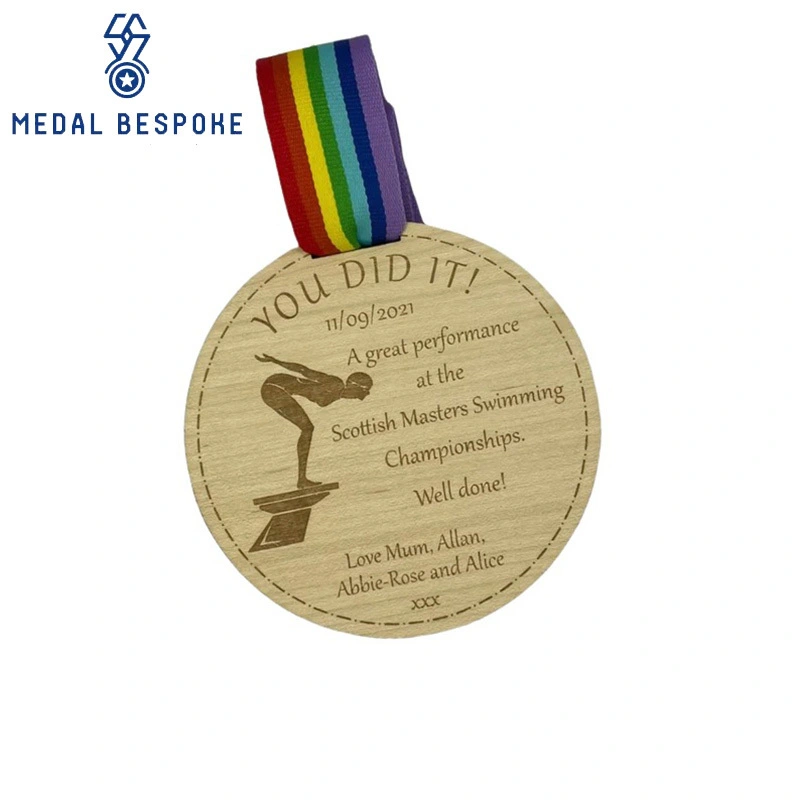 Custom Medals and Awards Wooden，Birchwood，Bamboo，Maple Or Walnut - - Medal Bespoke 4