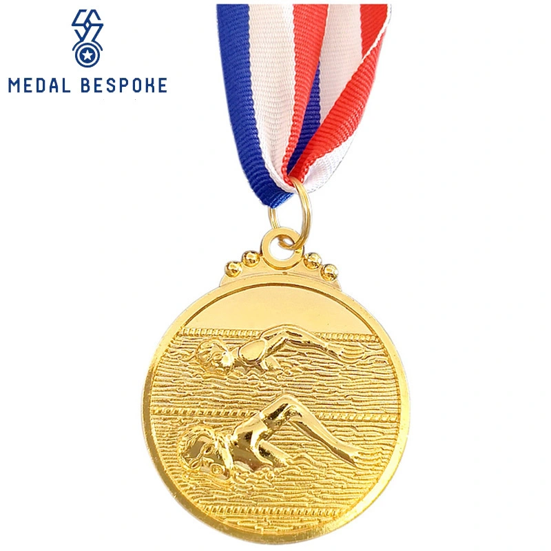 Customizable Swimming Competitions Metal Medals — Medal Bespoke 1