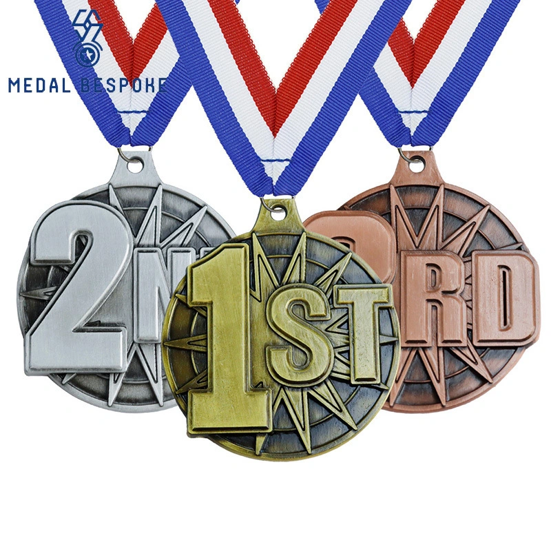 Customizable Sports Competitions Metal Medals — Medal Bespoke 1