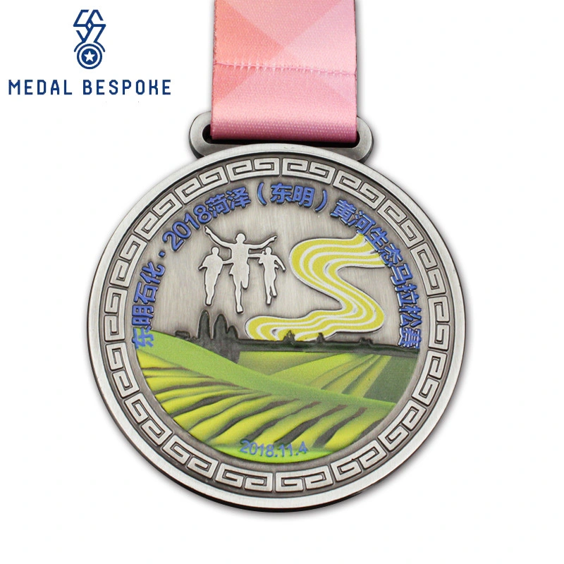 Medaglie in metallo personalizzabili della maratona cittadina 2018: medaglia su misura 1