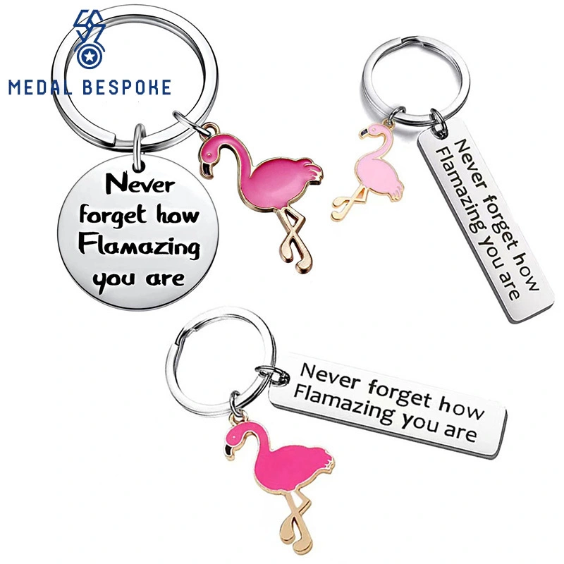Customize the phrase Never forget how Flamazing you are and create it as an animal keychain — Medal Bespoke 1