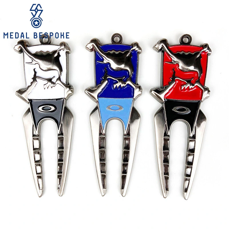 Customized Personalized Logo Design Golf Fork— Medal Bespoke 1
