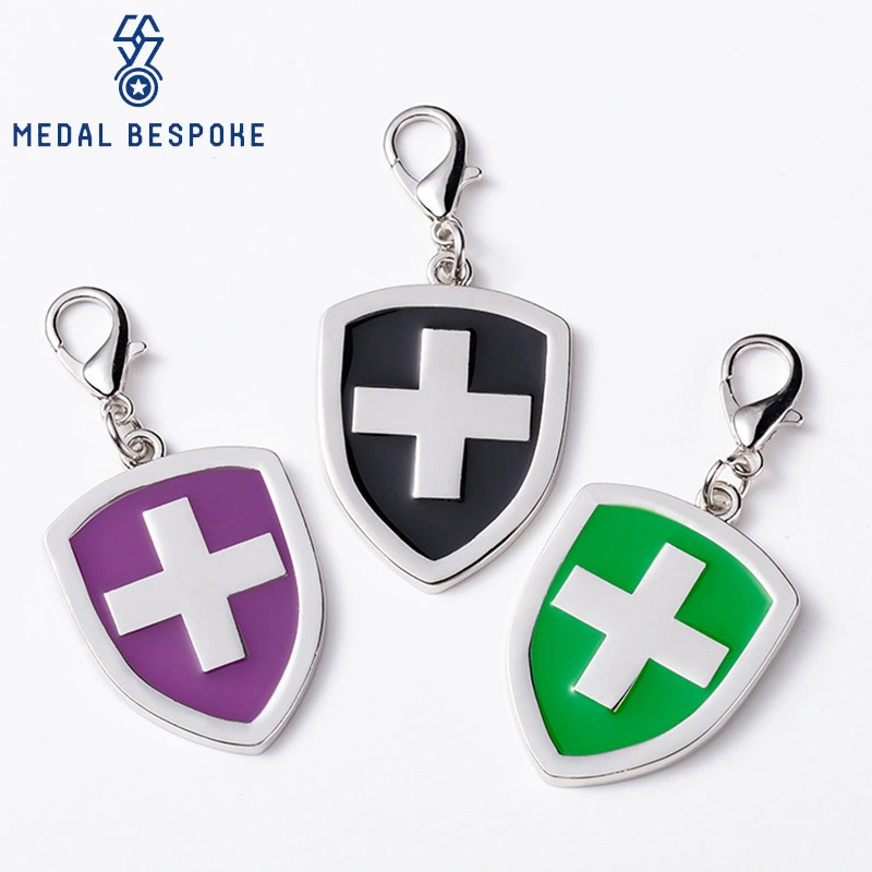 Customized Cross and Shield Design Dog Tags — Medal Bespoke 1