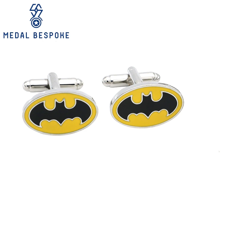 Customized Batman Shaped Cufflinks — Medal Bespoke 1