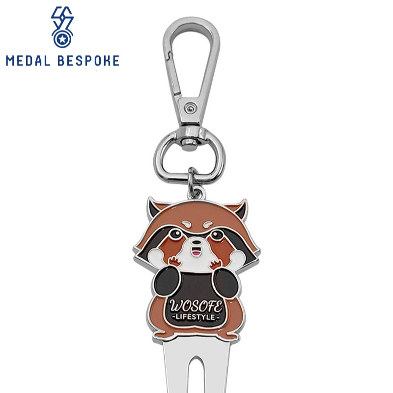 Customized Raccoon Shape Golf Fork— Medal Bespoke 1