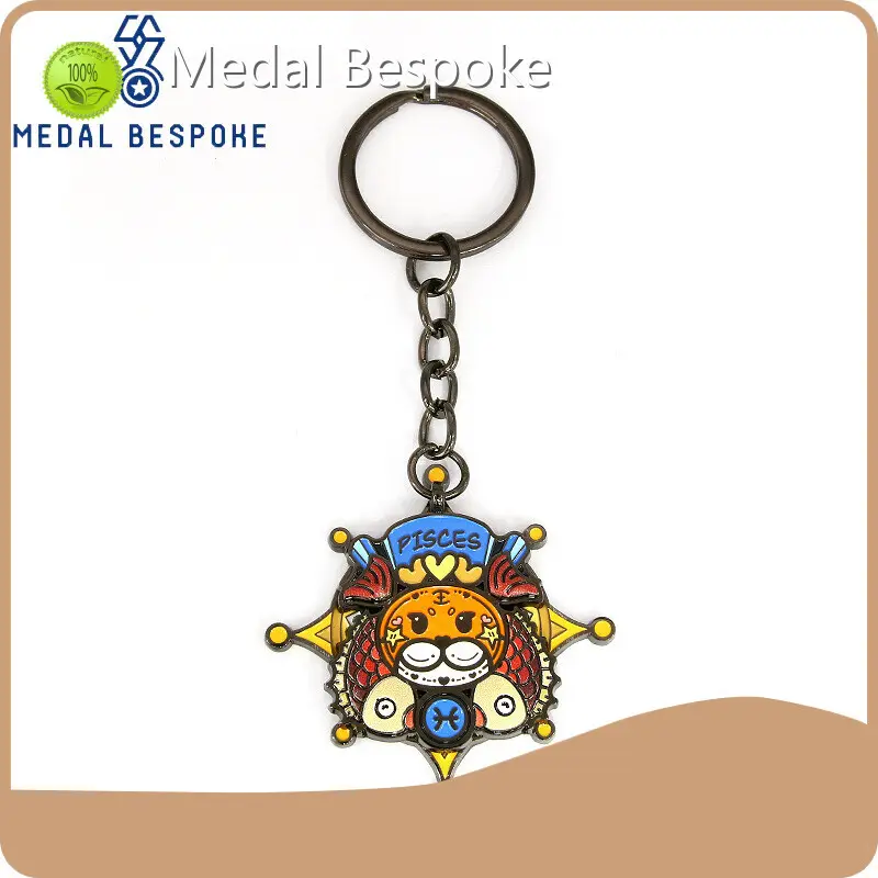 Medaglia Torchia su misura su misura intrecciato o disegni ricamati) ， vetro (perle o piccole decorazioni) ， ecc. KeyChains WholesaleFactory 1