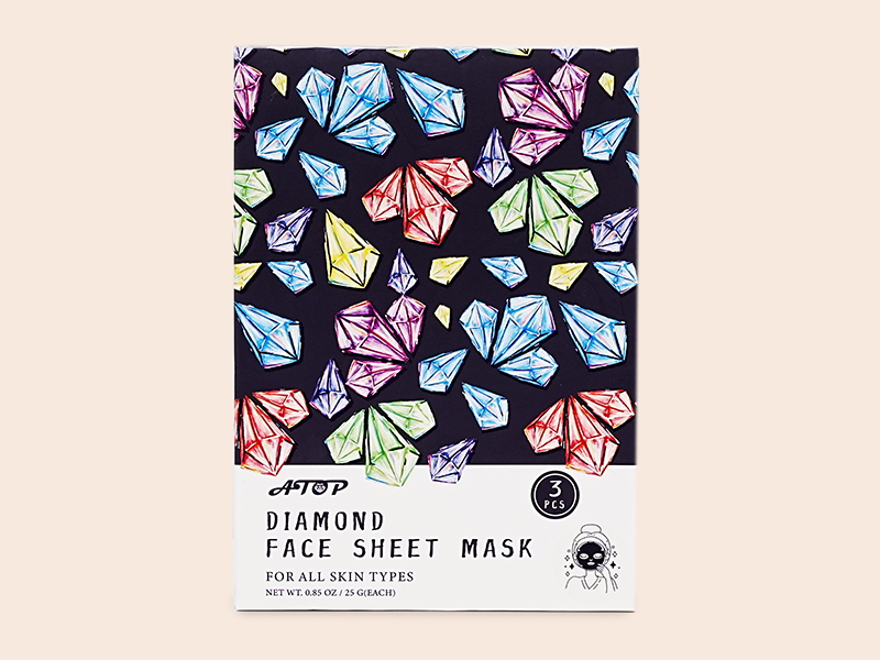 Private Label Diamond Face Sheet Mask Moisturizing for Dry Skin - Lily Bath 1