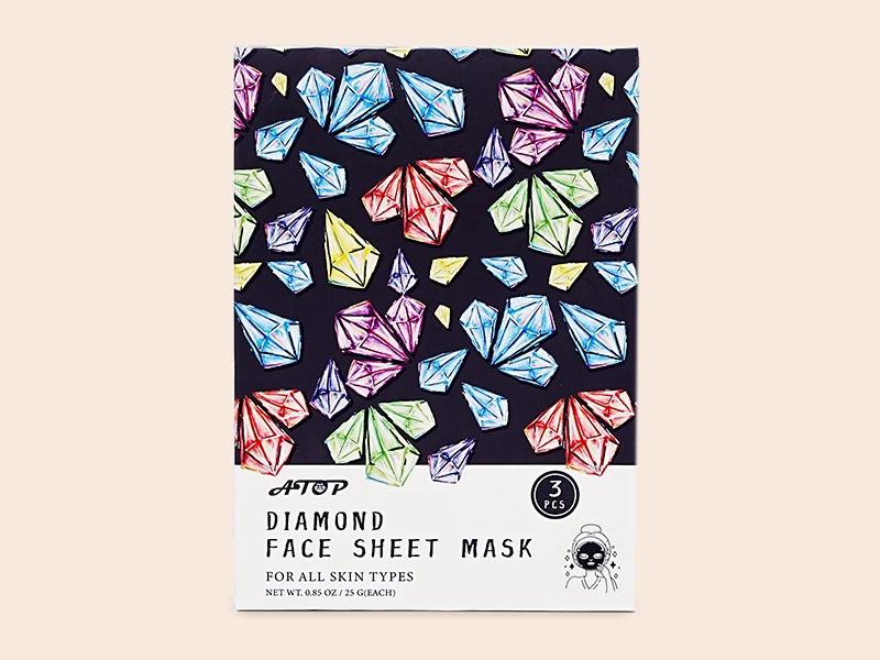 Private Label Diamond Face Sheet Mask Moisturizing for Dry Skin - Lily Bath 1