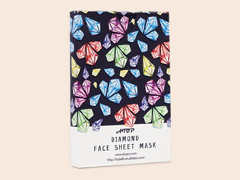 Private Label Diamond Face Sheet Mask Moisturizing for Dry Skin - Lily Bath 3