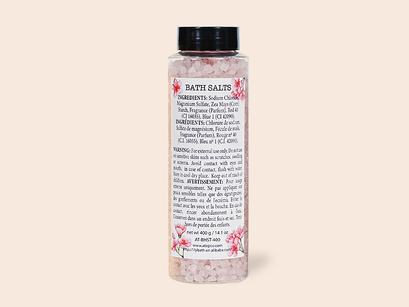 Private Label Floral Scented Bath Salts for All Skin Types - Lily Bath 5
