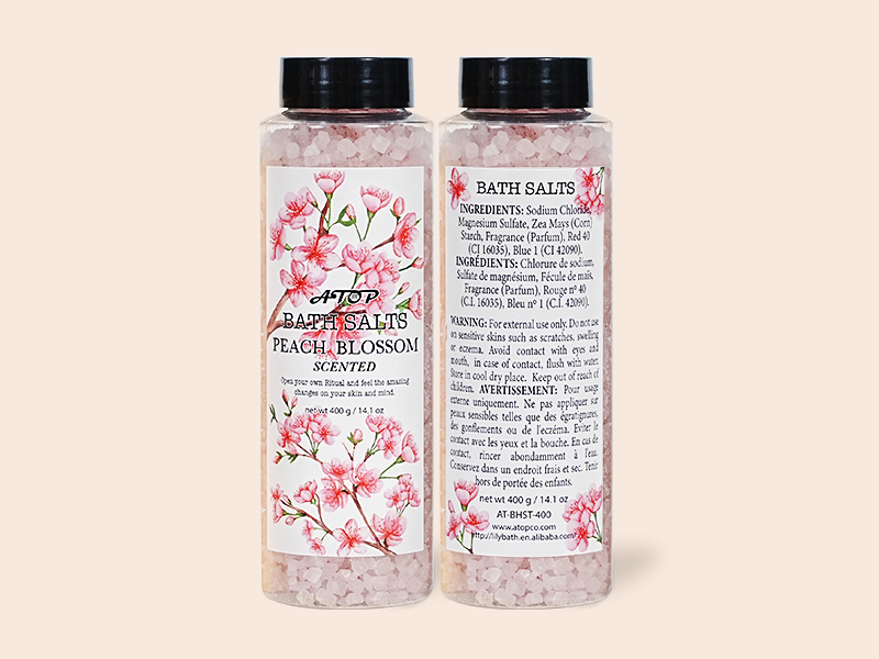Private Label Floral Scented Bath Salts for All Skin Types - Lily Bath 1