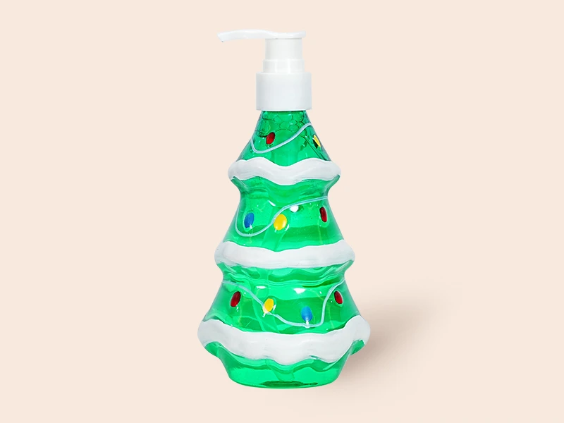 Private Label Christmas Tree Shaped Bottle Pine Scented Hand Soap Manufacturer - Lily Bath 1