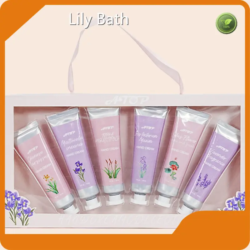 Customized White - Colored Hand Care Company - - Lily Bath 1