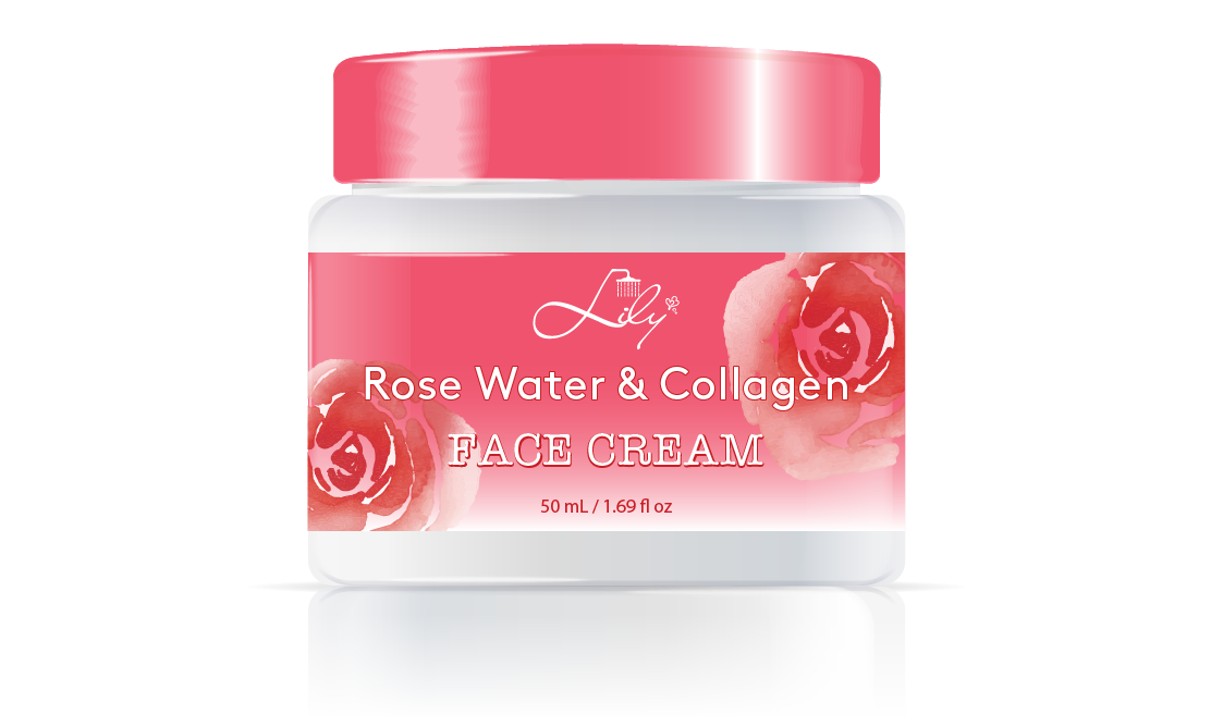 ملصق خاص أنيق Rose Water & مصنع كريم للكولاجين - حمام الزنبق 1