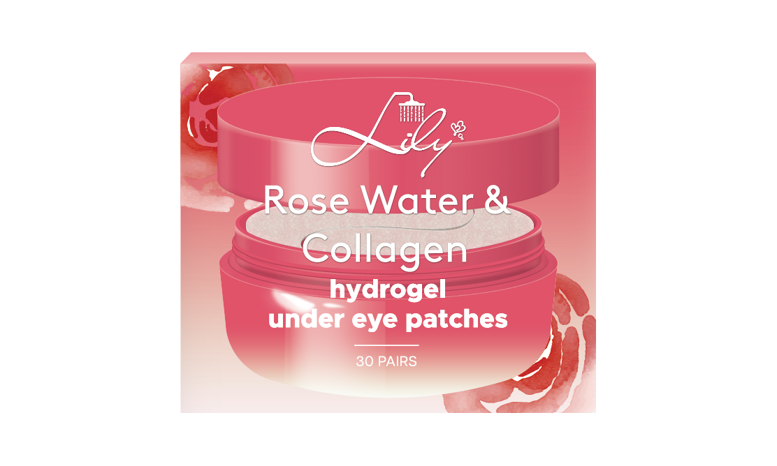 Luxurious Private Label Jarred Rose Water & Collagen Hydrogel Under Eye Patches Manufacturer - Lily Bath 1