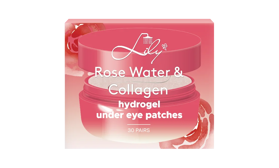 Léchardieuse étiquette privée Jarred Rose Water & Hydrogel de collagène sous le fabricant de patchs oculaires - Bath de lys 1