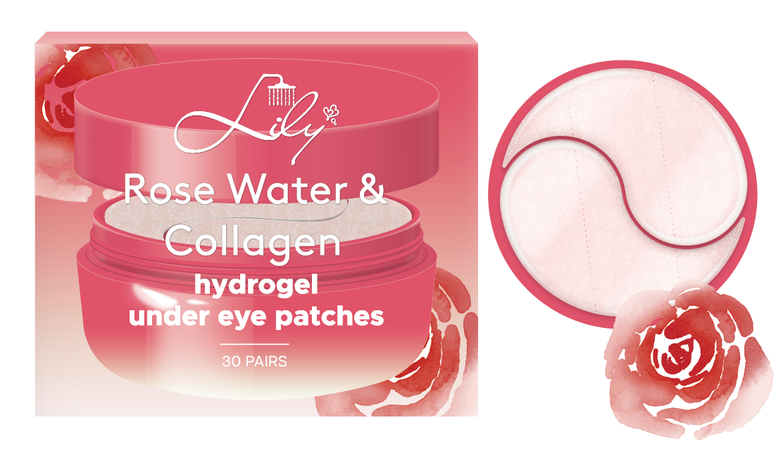 Luxurious Private Label Jarred Rose Water & Collagen Hydrogel Under Eye Patches Manufacturer - Lily Bath 6