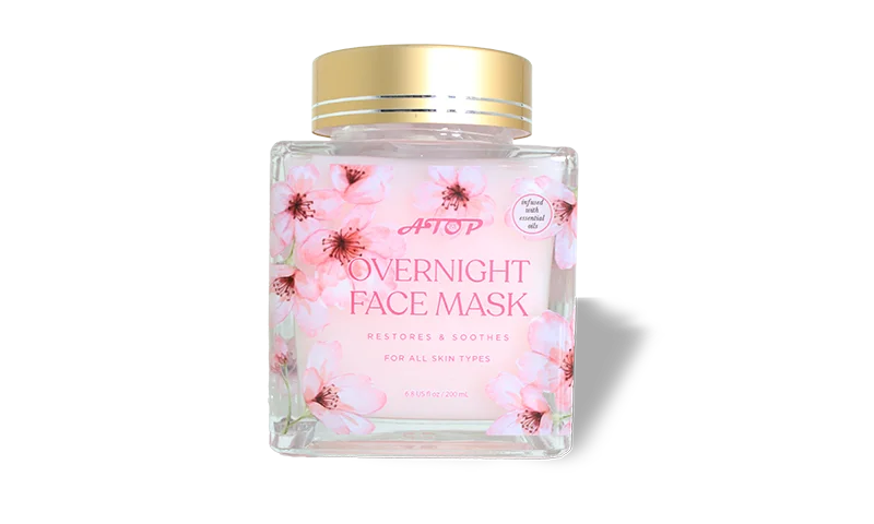 Anpassbares Handelsmarkenblumen über Nacht Reparaturflüssiggesichtsmaske Hersteller - Lily Bath 1