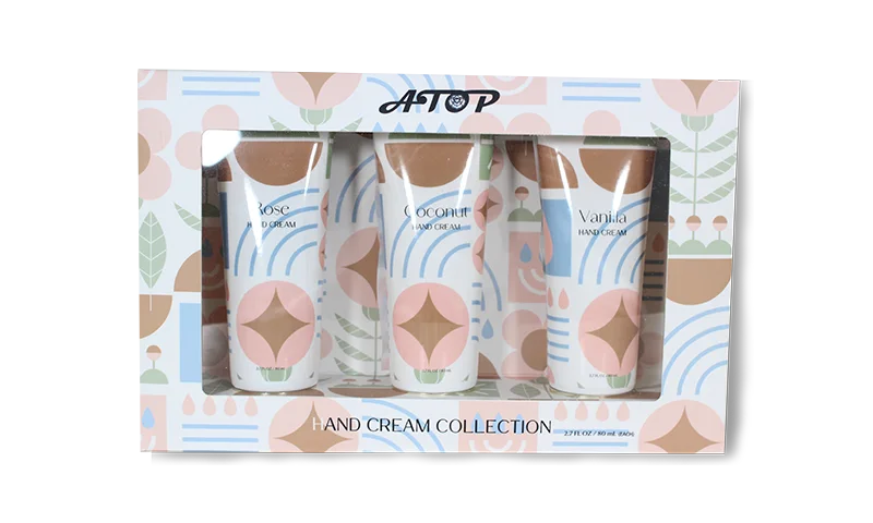 우아한 맞춤형 개인 라벨 Floral & 과일 핸드 크림 트리오 제조업체 - 릴리 욕조 1