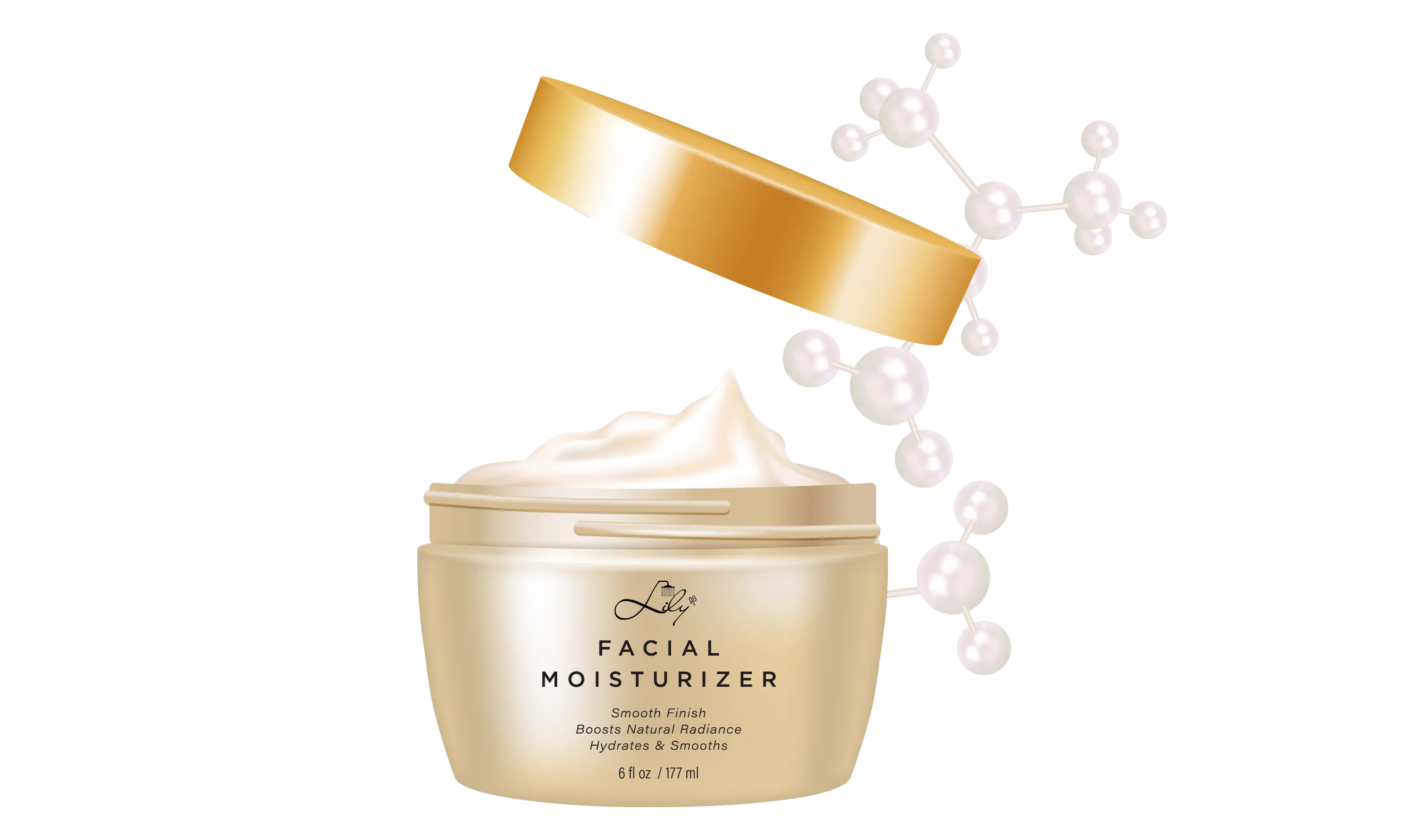 Good Face Cream for Men Electroplated Screw Cap - - Lily Bath 5