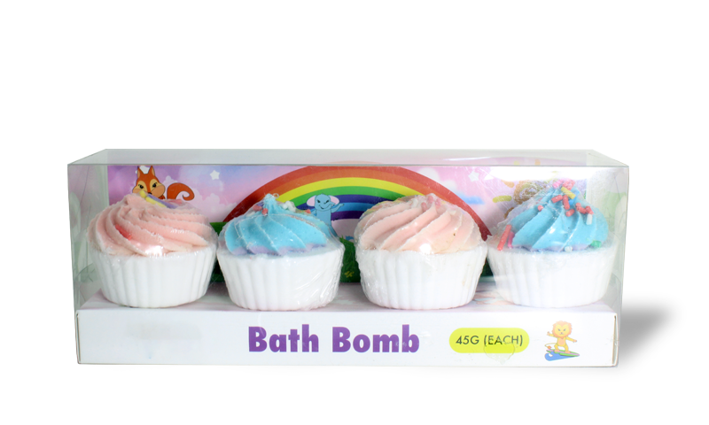 Private Label Cupcake-Shaped Bath Bomb for Kids - Lily Bath 1