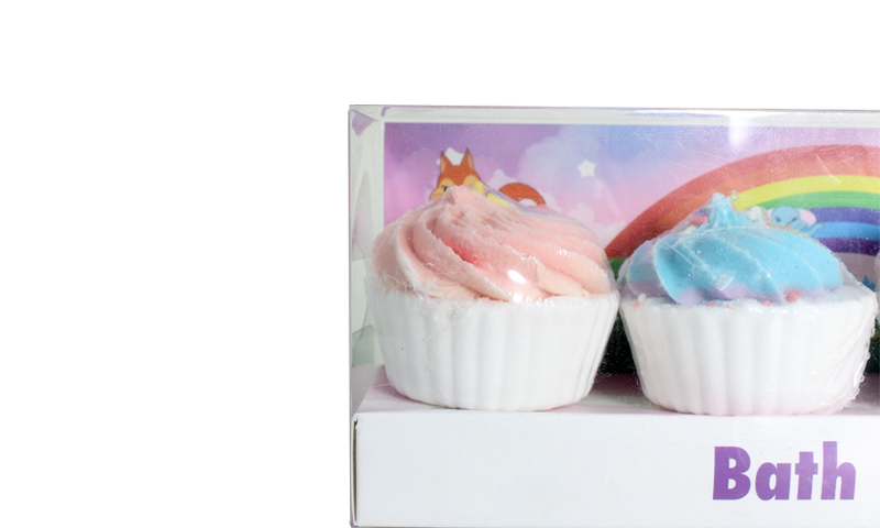 Private Label Cupcake-Shaped Bath Bomb for Kids - Lily Bath 4