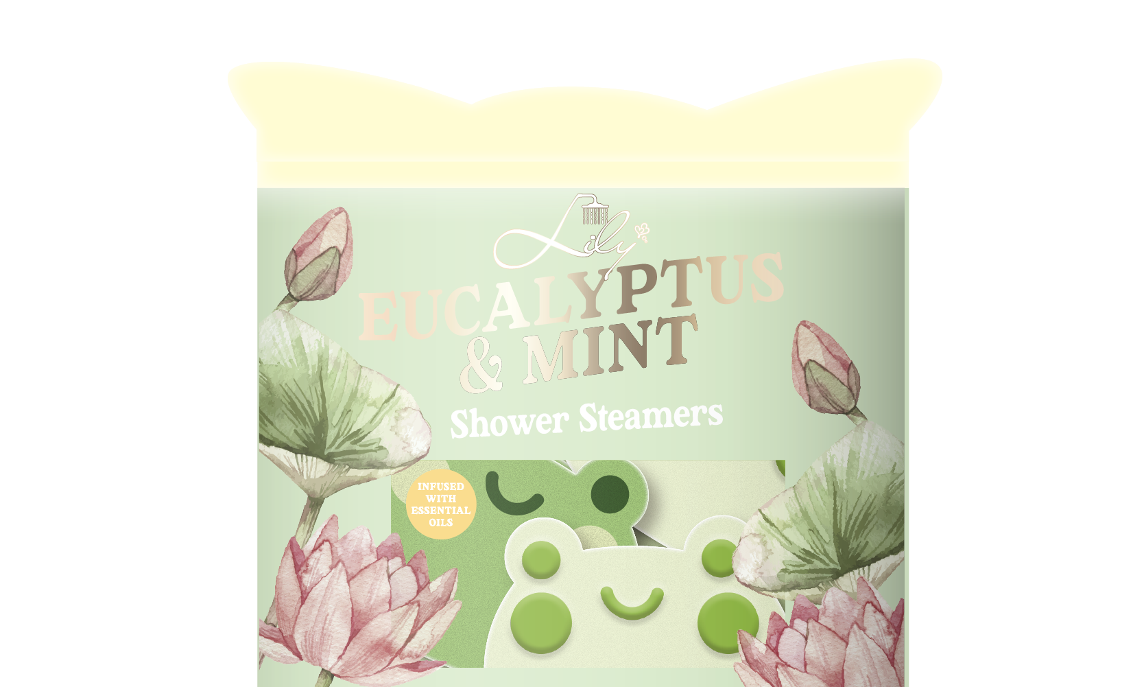 Customized Private Label Frog Shaped Eucalyptus & Mint Shower Steamers Manufacturer - Infused With Essential Oils - Lily Bath 4