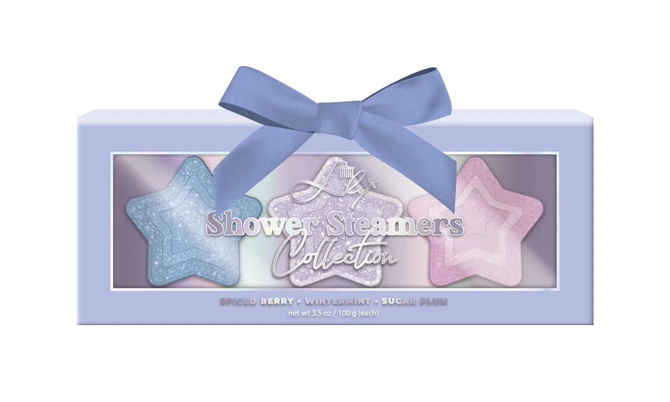 Aangepaste private label Pentagram douche Steamers Collection Fabrikant - Spiced Berry / Wintermint / Sugar Plum - Lily Bath 1